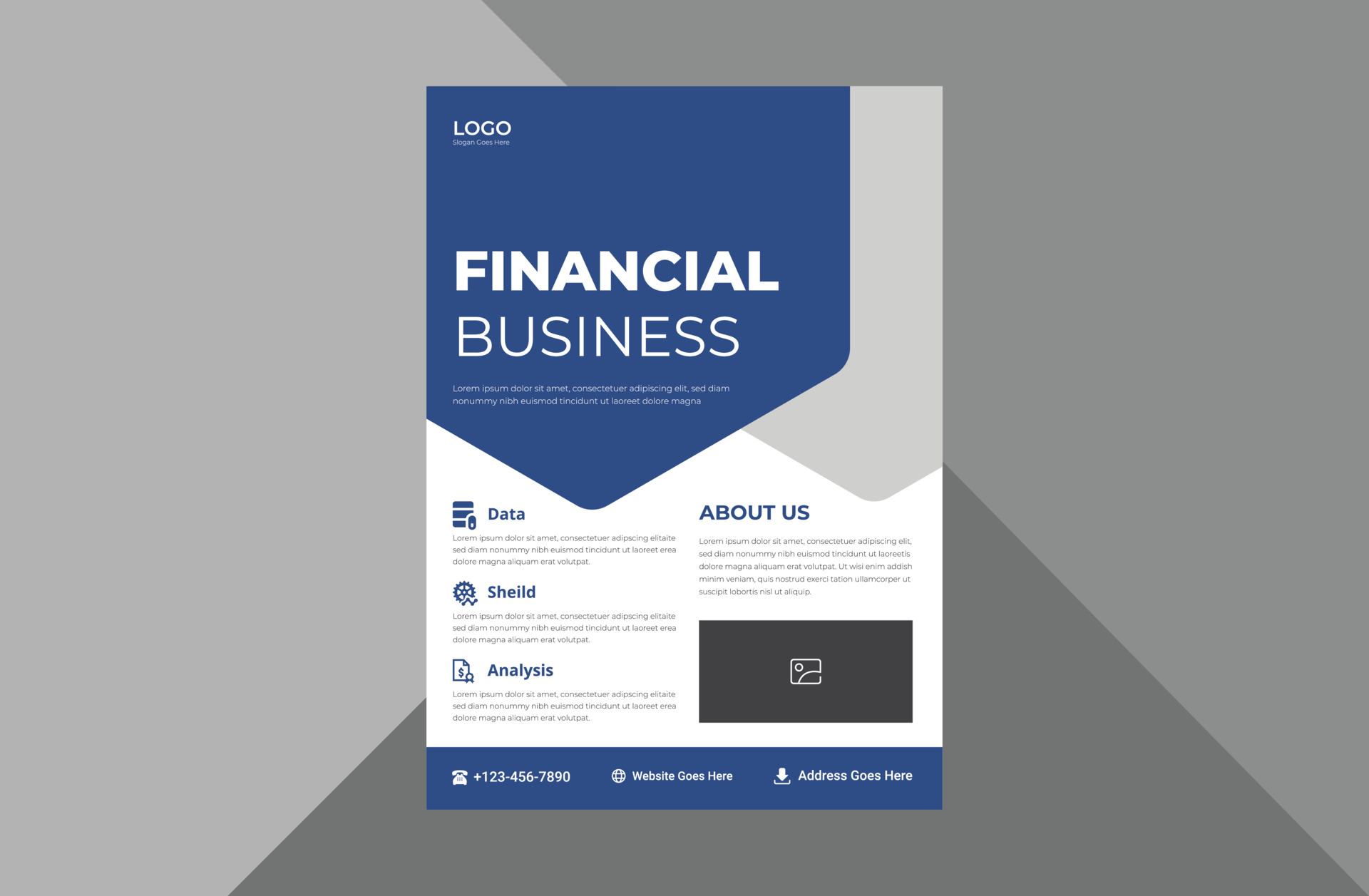 finance-and-business-flyer-design-budget-management-service-poster-leaflet-design-a4-template-brochure-design-cover-flyer-poster-print-ready-free-vector